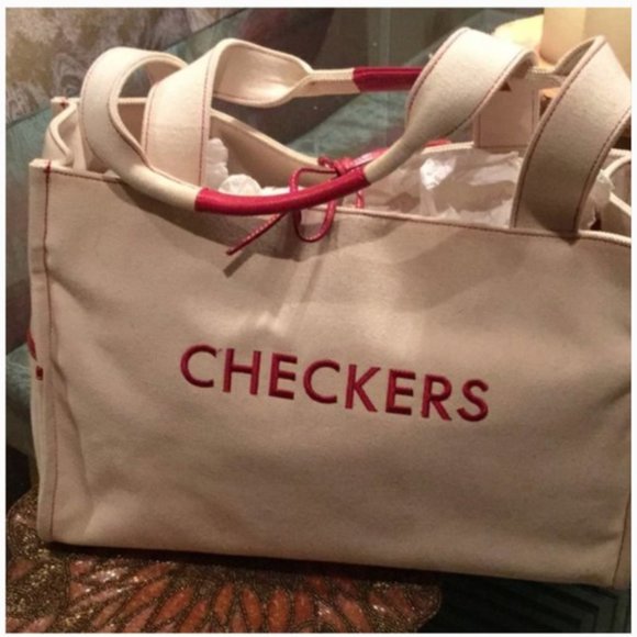 kate spade RARE COLLECTORS george game tote bag checkers tic tac toe nwt - Picture 3 of 7